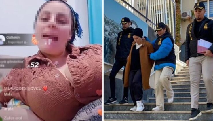 Müstehcen yayınlarla binlerce lira para kazanan “Laz kızı” gözaltına alındı