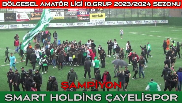 Smart Holding Çayelispor şampiyonluğunu ilan etti