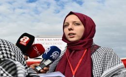 İsrail’in Gazze’ye yönelik saldırıları Kars’ta protesto edildi