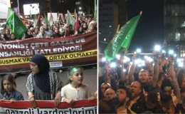 İstanbul’da İsrail Başkonsolosluğu önünde protesto