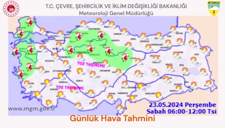 Meteoroloji’den Türkiye’nin büyük bölümüne uyarı: Yağış, toz taşınımı ve kuvvetli poyraz geliyor
