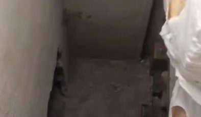 Firari hükümlü, evi ile iş yeri arasına tünel kazmış