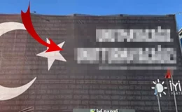 Öcalan’ın çağrısı okunurken, İYİ Parti genel merkezine dev afiş asıldı: Unutturmayacağız