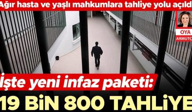 İşte yeni infaz paketi: 19 bin 800 tahliye
