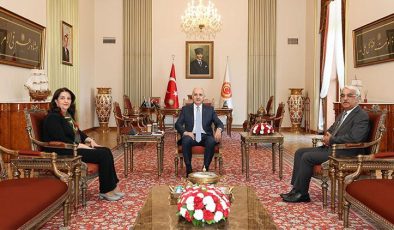 TBMM Başkanı Kurtulmuş, DEM Parti heyeti ile görüştü