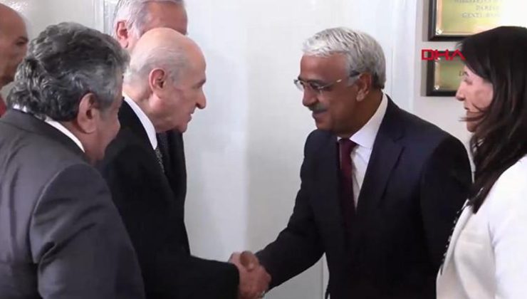 DEM Parti heyetinden Bahçeli’ye ziyaret