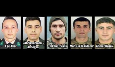 Pençe-Kilit’ten acı haber… Metan gazından 5 asker şehit