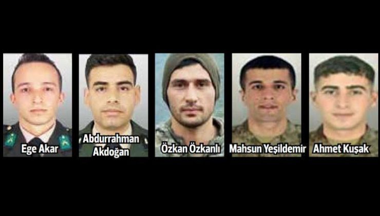 Pençe-Kilit’ten acı haber… Metan gazından 5 asker şehit