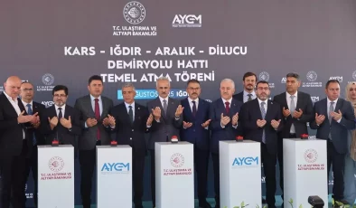 Bakan Uraloğlu, Kars-Iğdır-Aralık-Dilucu Demir Yolu Hattı Temel Atma Töreni’nde konuştu: (2)