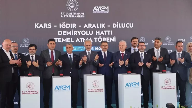 Bakan Uraloğlu, Kars-Iğdır-Aralık-Dilucu Demir Yolu Hattı Temel Atma Töreni’nde konuştu: (2)